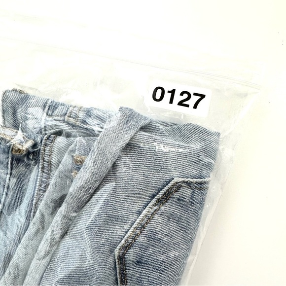 Bullhead Denim Jean Shorts Sz 26 Womens High Rise Shorts Medium Wash Denim Blue - Picture 10 of 10